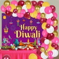 thumbnail image 4 of Happy Diwali Party Decoration with Balloon Arch Kit and Happy Diwali Backdrop for India Diwali Festival Party for Adult Kids Home Living Room Decoration, 4 of 7