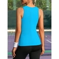 thumbnail image 2 of ANFERRY Ribbed Workout Tank Tops for Women Seamless Full Length Athletic Camisole with Built in Bra, 2 of 7