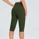 thumbnail image 3 of Gibobby Shorts Gym Mujer Leggings Capris hasta la rodilla para mujer para ejercicio de yoga informal Capris con bolsillos(Verde, XL), 3 of 5