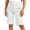 White, variant on Cethrio Girls Bermuda Shorts, Casual Knee Length Summer Stretch Shorts with Pockets Blue Size 10-12