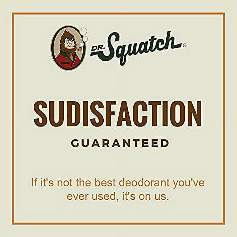 Dr. Squatch Natural Deodorant for Men – Odor-Squatching Men's Deodorant  Aluminum Free - Alpine Sage 2.65 oz (1 Pack)