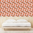 thumbnail image 3 of Ambesonne Orange Peel & Stick Wallpaper for Home, Japanese Dreamy Flowers Art, 13"x72", Blue Grey Vermilion Blush, 3 of 5