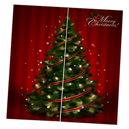 40x55" Christmas Curtains Living Room Water 2Panels Drapes | Walmart Canada