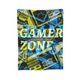 thumbnail image 1 of XMXY Fleece Throw Blanket for Couch, Games Area Gamer Zone Lightweight Plush Fuzzy Cozy Soft Bed Blankets and Throws for Sofa, 40"x30" inches, 1 of 8
