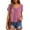 Pink, variant on Womens Casual Blouses V Neck Short Sleeve Tops Exquisite Ruched Front Craft Comfort Dual Use For Formal Events And Daily Leisure Outfits Women Outfits Dark Blue