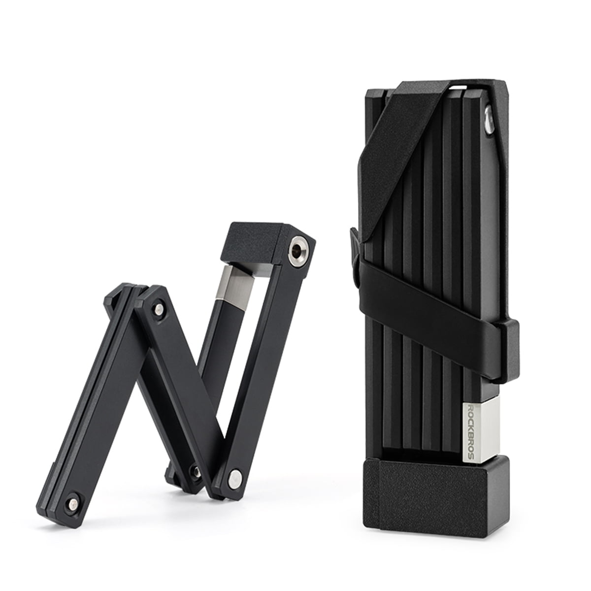 ROCKBROS Bicycle Key Lock,Foldable and Portable Bike Locks