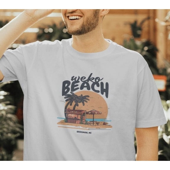 Weko Beach T-Shirt Lake Michigan Beach Vacation tee Weko Beach Campground Bridgman Sandy Michigan Boardwalk Warren Dunes Family Summer
