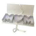 thumbnail image 1 of T-682 White Large Rectangular Flower Box Window Display Gift Box Everlasting Soap Packaging Box Floral Arrangement Container For Wedding Mother'S Day Souvenir, 1 of 3