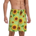 thumbnail image 2 of Fotbe Sunflower Leaves Pantalones Cortos de Pijama para Hombre, Ropa de Dormir, Pantalones de Pijama Cortos para Hombre-Medium, 2 of 6