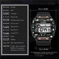 thumbnail image 3 of Soidarity Reloj deportivo digital para hombre Reloj de electrónico multifunción resistente al agua con alarma de Cronómetro Ropa Deportiva, Zapatos negro Soidarity OD015068-02, 3 of 6