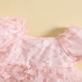 thumbnail image 4 of Fille Enfant en Bas Âge Princesse Robe Manches Courtes Papillon Robe, 4 of 9