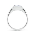 thumbnail image 2 of ANGARA IGI Certified Lab Grown 1.9 Ct Diamond Signet Ring for Women in 14K White Gold (Size-8x6mm| Color-F-G| Clarity-VS) | April Birthstone, Anniversary, Jewelry Gift for Women | Diamond Ring, 2 of 4