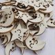 thumbnail image 4 of 50 PCS Arts Crafts Kids Moon Shaped Wood Star Shaped Wood Tiny Wooden Piece Wooden Star, 4 of 4