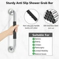 thumbnail image 5 of Grab Bars for Bathroom Anti Slip Bathroom Handicap Grab Bars for Showers Safety Bath & Shower Grab Bar for Seniors,24 in, 2 Pack, 5 of 8