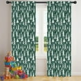 thumbnail image 5 of Blackout Kids Curtains,Green Christmas Tree Pattern Childrens Insulated Curtains Set Of 2,Bedroom Essentials,Toddler Room Decor 42"x84", 5 of 5