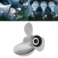 thumbnail image 1 of Cergrey Outboard Propeller,RH Propeller,Outboard Engine Propeller 13 Spline Tooth Fit For Engines 35‑50HP 3‑1/4in Gearcase, 1 of 8