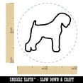 thumbnail image 2 of Black Russian Terrier Chornyi Dog Outline Self-Inking Rubber Stamp Ink Stamper - Orange Ink - Mini 1/2 Inch, 2 of 7