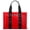 Bright Red, variant on Michael Kors Lautner Nylon Large Foldable Tote Bag (Black)