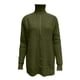 thumbnail image 4 of Gibobby Suéteres mujer, Suéter de cuello alto para mujer, de punto trenzado, de color sólido, de punto, para mujer(Verde,XG), 4 of 5