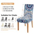 thumbnail image 6 of Nordic Vintage Boho Chic Dining Chair Covers for Kitchen Set of 4, Washable Stretch Slipcovers Featuring Earthy Tribal Patterns, Removable Polyester Seat Protectors for Farmhouse Decor, 6 of 6