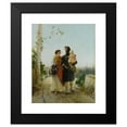 thumbnail image 2 of Gerolamo Induno 12x14 Black Modern Framed Museum Art Print Titled - The Return from the Field (1869), 2 of 5