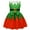 Green, variant on Christmas Dress for Little Girls Princess Cosplay Birthday Party Xmas Costume