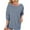 Blue, variant on Women's Waffle Knit Sweatshirt Crew Neck Long Sleeve Shirts Comfy Pullover Lightweight for Loose Casual Fall Outfits