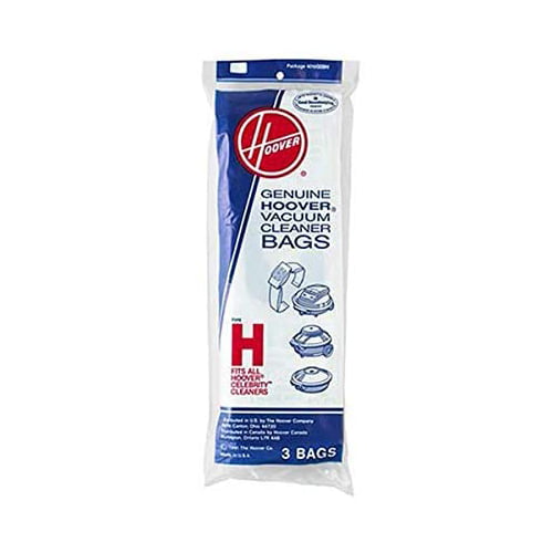 3 Hoover 4010009H Type H Celebrity Canister Vacuum Paper Bags Genuine 