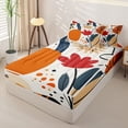 thumbnail image 2 of Homewish Modern Abstract Aesthetic Zipper Twin Comforter Sets with Fitted Sheet and 2 Pillowcases,Colorful Flowers Zipper Bedding Set For Men Women,Reversible,4-Piece, 2 of 7