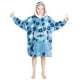 thumbnail image 1 of Manta con capucha Disney para adolescentes Minnie Mickey Stitch Blue, 1 of 7