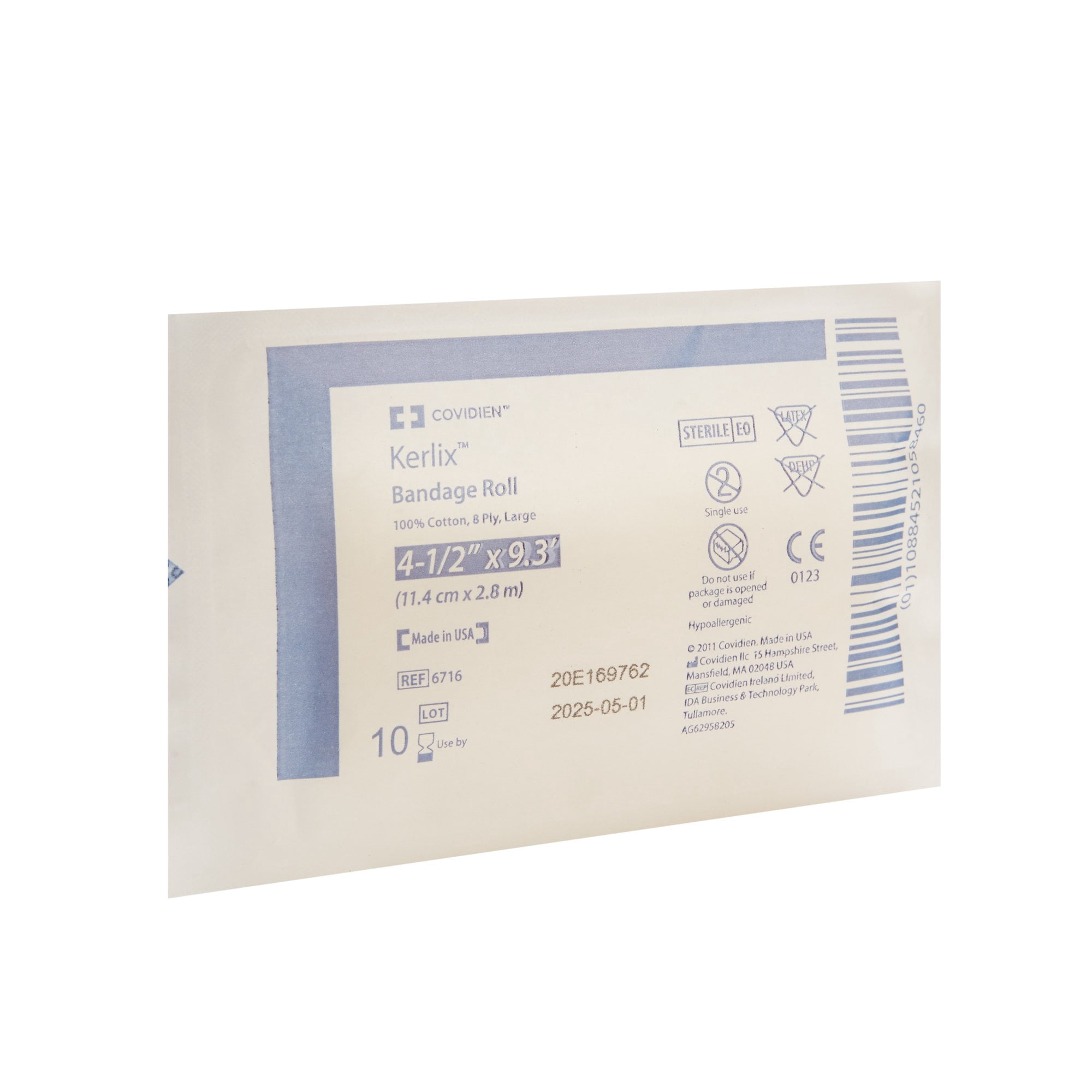 Kerlix Bandage Gauze Roll, Sterile, 8-Ply Dressing, 4 1/2 in x 3 1/10 yds, 100 Ct