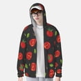 thumbnail image 2 of Kdxio Tomatoes1 Print Women Men Sun Protection UPF 50+ Jackets Zip Up Long Sleeve Hoodie Hiking Lightweight with Pockets, 2 of 7