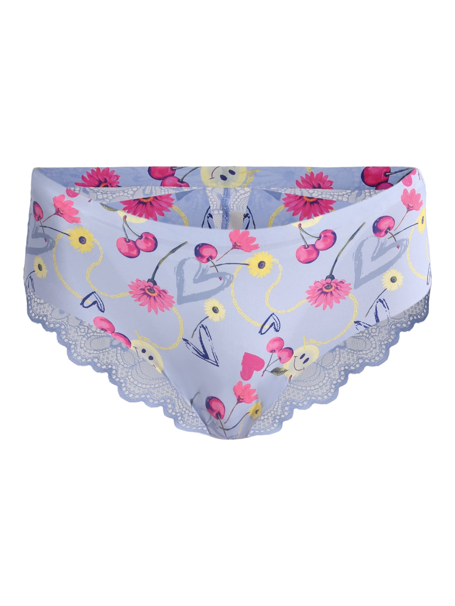 No Boundaries Micro Hipster Panties with Lace, Women’s