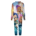 thumbnail image 5 of BUBBLE GUPPIES Unisex Onesie Pajamas Zipper Jumpsuit Hooded One Piece Sleepwear for Family Mens Womens, 5 of 8