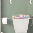 thumbnail image 2 of ZIATUBLE Flower Hummingbird Toilet Tank Lid Covers Universal Toilet Cover Lid Protective Cover 2 Pcs Soft Toilet Bowl Tank Covers for Bathroom Fit Different Sizes of Toilet Tanks, 2 of 5