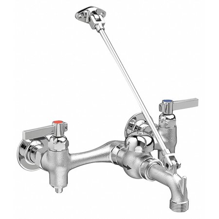 American Standard Service Sink Faucet - Bucket Hook Threaded Utility Sink Faucet, Lever Handle Type, Rough Chrome Finish