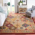 thumbnail image 2 of Safavieh Heritage Collection HG512A Handmade Traditional Oriental Premium Wool Area Rug, 8' x 8' Square, Multi, 2 of 4