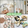 thumbnail image 4 of 10Pcs Natural Wooden Rings for Crafts, Unfinished Wood Rings for Macrame Pendant Connectors，DIY Making, Craft Rings, Wood Teething Ring (2.76inch/70mm), 4 of 6