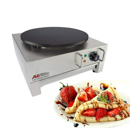 

ALDKitchen Crepe Maker Commercial | Electric Pancake Maker | Nonstick 16” Plate | 110V