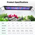thumbnail image 4 of Tawatiler LED Aquarium Light 12W, 24/7 Mode and DIY Mode Fish Tank Light, Full Spectrum Aquarium Plant Light, Adjustable Timer/Brightness Fish Tank LED Light with 9 Colors for 12-18" Fish Tank, 4 of 8