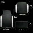 thumbnail image 7 of 5PCS Front And Rear Car Floor Mats Universal Size Easy To Clean With Bling Rhinestones, 7 of 7