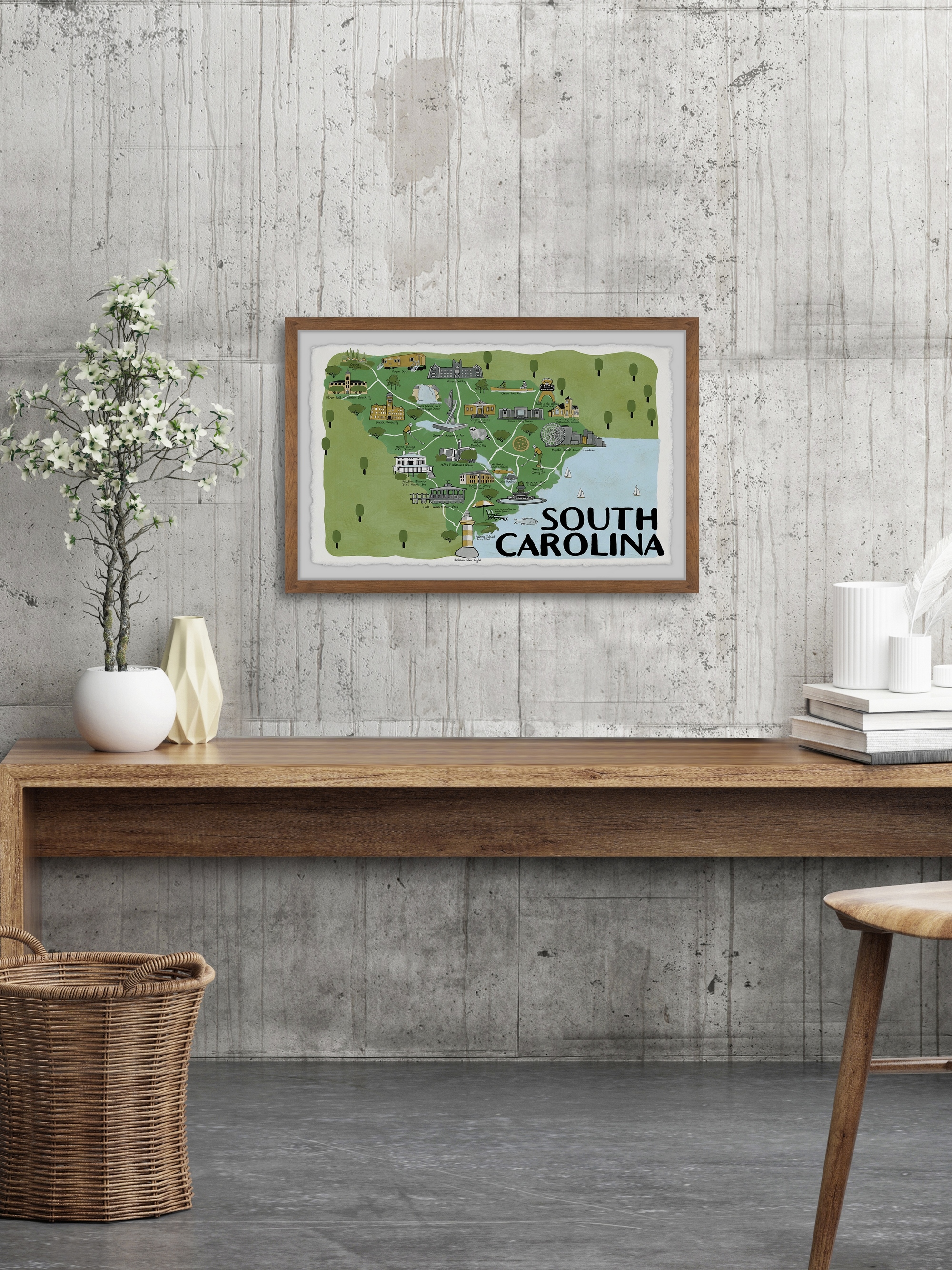 Marmont Hill South Carolina Framed Wall Art