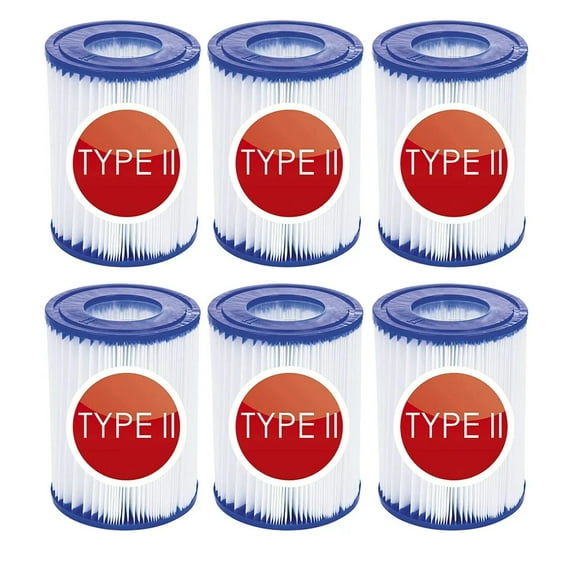 Replacement Filter Cartridges for Best-way Type II 58094 Inflatable Pool Filter and for Lay-Z Spa Hot Tub Filter