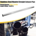 thumbnail image 2 of Unique Bargains Straight 2.25" OD 45" Length DIY Custom Mandrel Exhaust Pipe 2.25 Inch Tube Pipe T304 Stainless Steel, 2 of 8