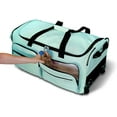 thumbnail image 4 of Mavii™ 2023 LIMITED EDITION: Dance Bag With Garment Rack, Dance Duffel-Wheeled 28 Inch Collapsible Bag, Travel Costume Rack Rolling Upright Luggage, Mavii Mint…, 4 of 7