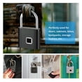 thumbnail image 2 of Smart Fingerprint Padlock Waterproof Biometric Padlocks with Buit-in Rechargeable Battery Door Lock, 2 of 5