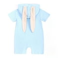 thumbnail image 5 of YTDSCS Infant Baby Short Sleeve Romper for Boys Girls,Toddler Summer Jumpsuit Ears Hoodie One-Piece Romper Cute New Tylish One-Piece Romper for 1M-18M, 5 of 7