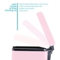 thumbnail image 4 of Home Zone Living 1.3 Gallon Slim Stainless Steel Trash Can with Step On Pedal and Soft Close Lid, Pink, 4 of 8