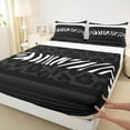 thumbnail image 3 of Feelyou Zebra Cheetah Print Twin Sheet Sets, Modern Polkadots Teen Bedding, 3 Pieces, 3 of 7