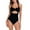 Black-19, variant on Lopeceal Women's One Piece Swimsuits Tummy Control Cutout High Waisted Bathing Suit Wrap Tie Back 1 Piece Swimsuit